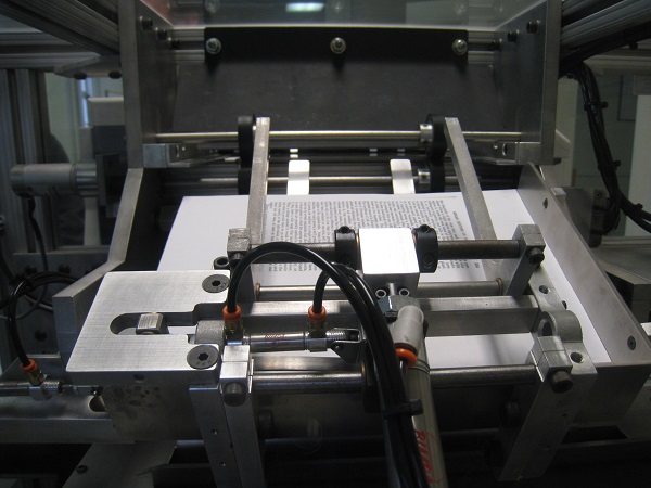 Many self-publishing companies do book printing with printers like the one in this picture
